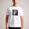 ted baker rofata logo t- shirt white