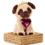 28cm sitting pug soft toy golden highlights
