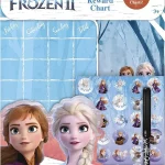 frozen 2 wipe clean reward chart stickers pen