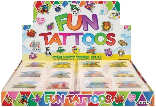 fun tattoos mini dinosaur party favors