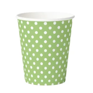 green dots paper cups 16 pack 9 oz