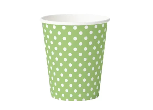 green dots paper cups 16 pack 9 oz