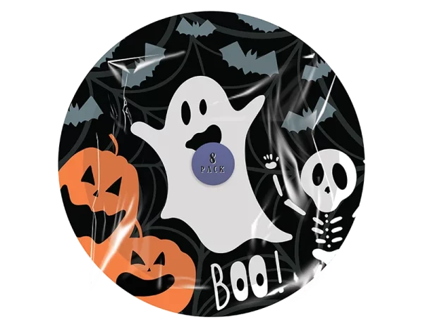 halloween paper plates 8pk kids