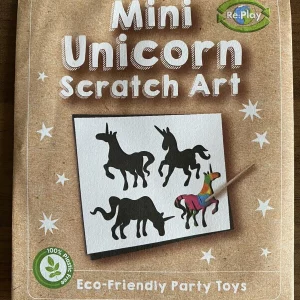 mini unicorn scratch art eco friendly