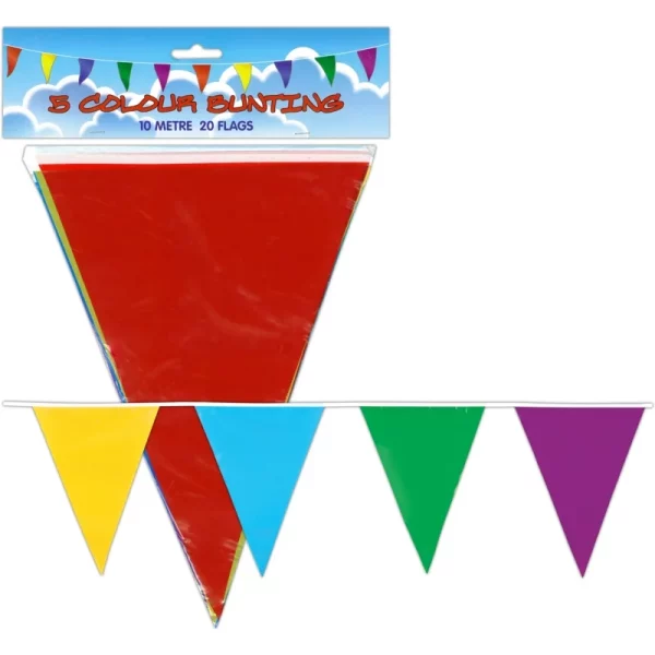 multi coloured bunting 10m