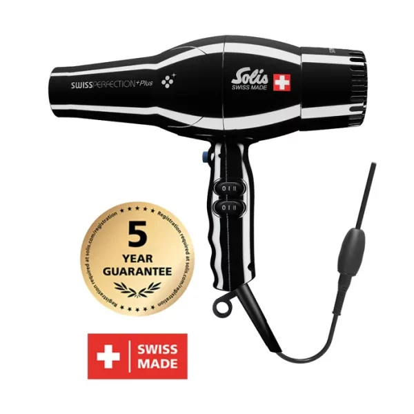 professional black hair dryer solis