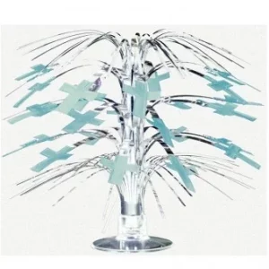 radiant cross blue centrepiece