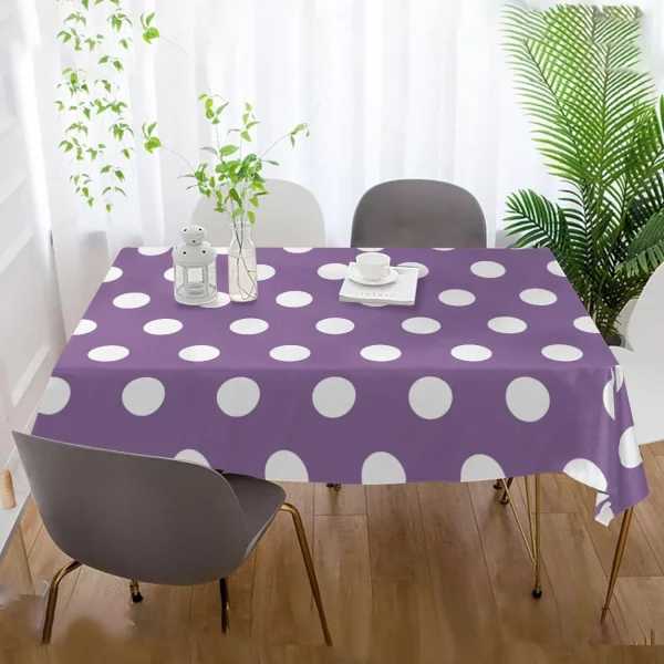 stylish polka dot table cover