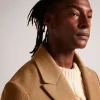 single breasted wool coat
