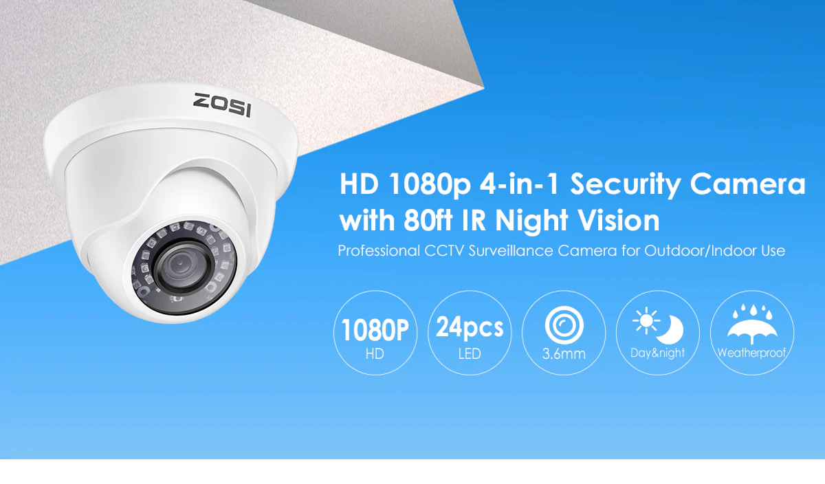 osd menu security camera 1080p